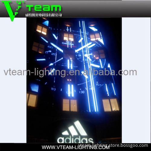 P40mm flexible led screen for fixed application building facade project in DuBai